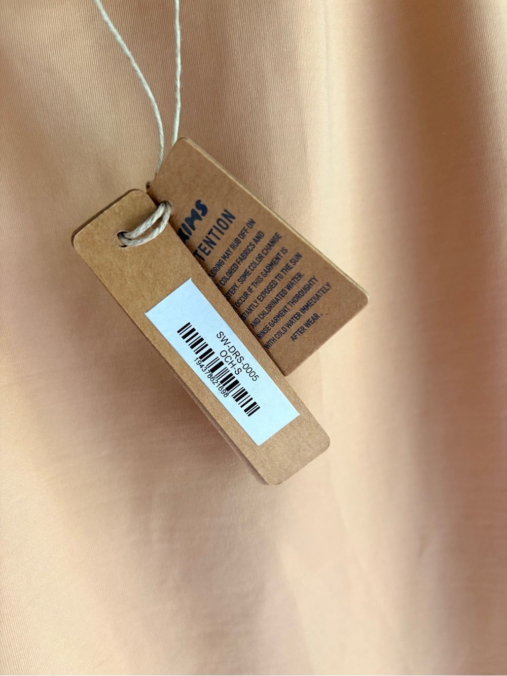 NWT Skims Signature Swim Tank Dress Size Mini Ochre Nude Cover-up | Small S - Picture 7 of 10